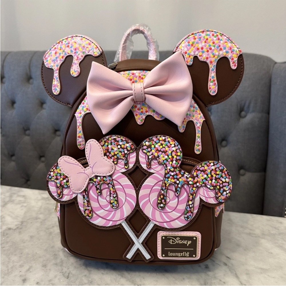 Disney Minnie Mouse Chocolate Ears Loungefly Backpack